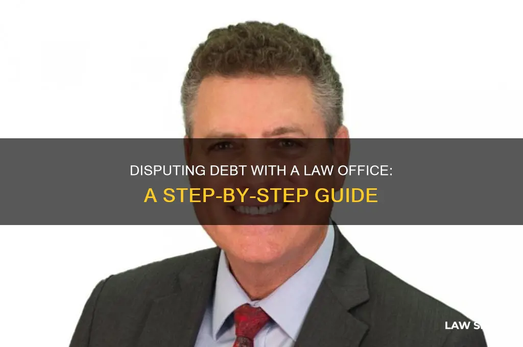 how to disbute a debt with a law office
