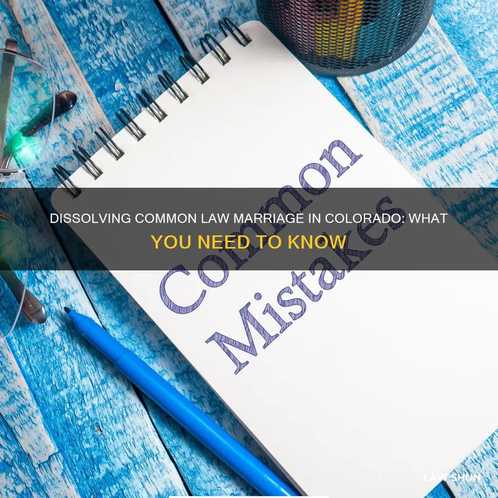 how to disolve a common law marriage in coorado