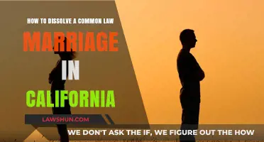 Dissolving Common-Law Marriage: California's Legal Process
