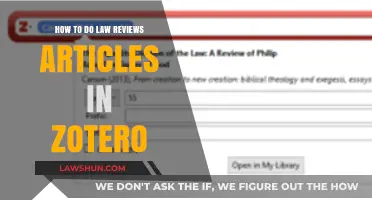 Mastering Legal Research: Crafting Law Review Articles with Zotero