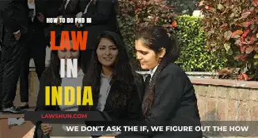 Pursuing a PhD in Law in India