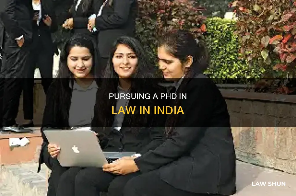 how to do phd in law in india