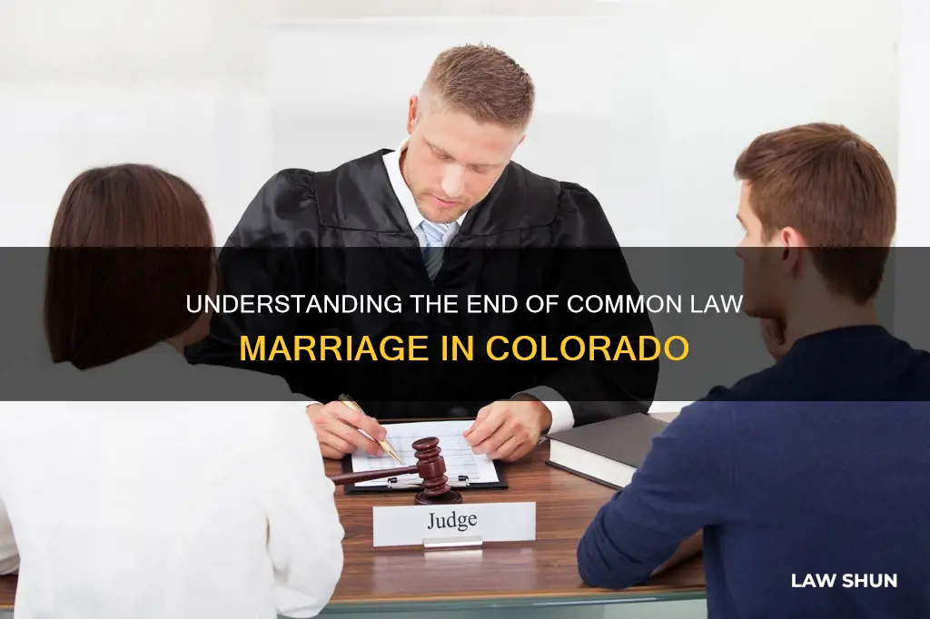 how to end a common law marriage in colorado
