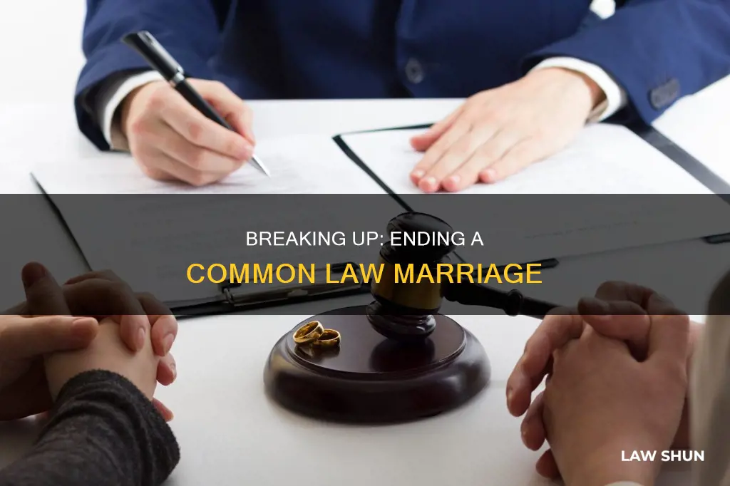 how to end common law marriage