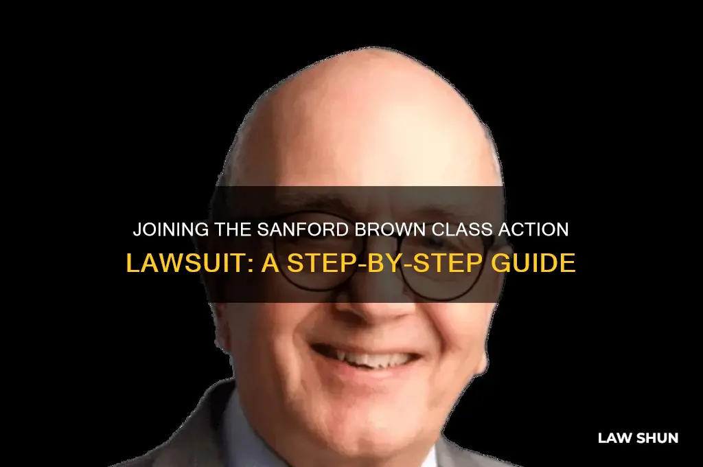 how to enter class action law suit against sanford brown
