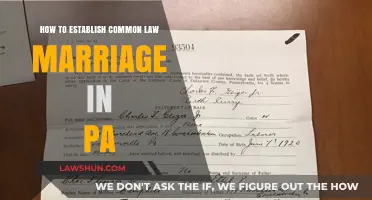 Establishing Common Law Marriage in Pennsylvania: Steps to Take