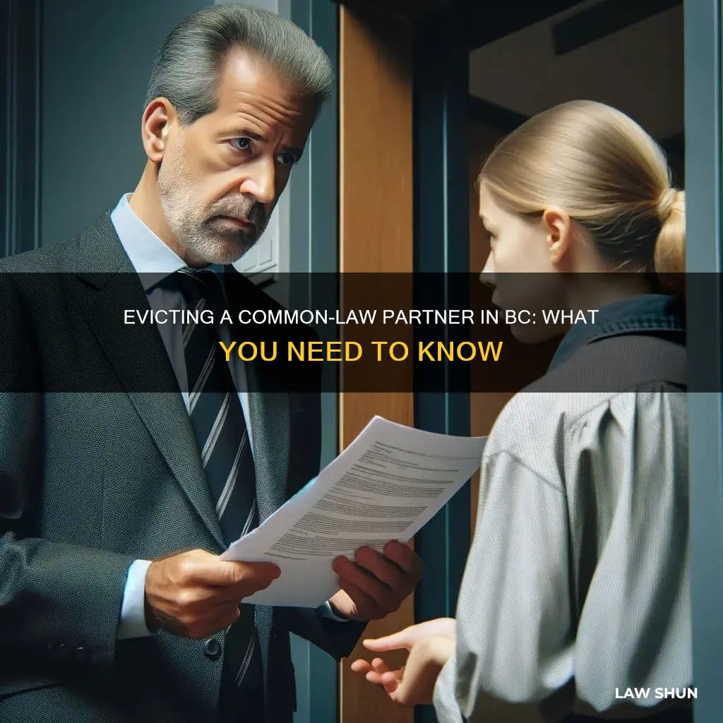 how to evict a common law partner in bc