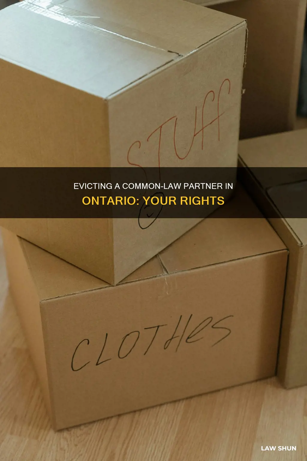 how to evict a common law partner in ontario