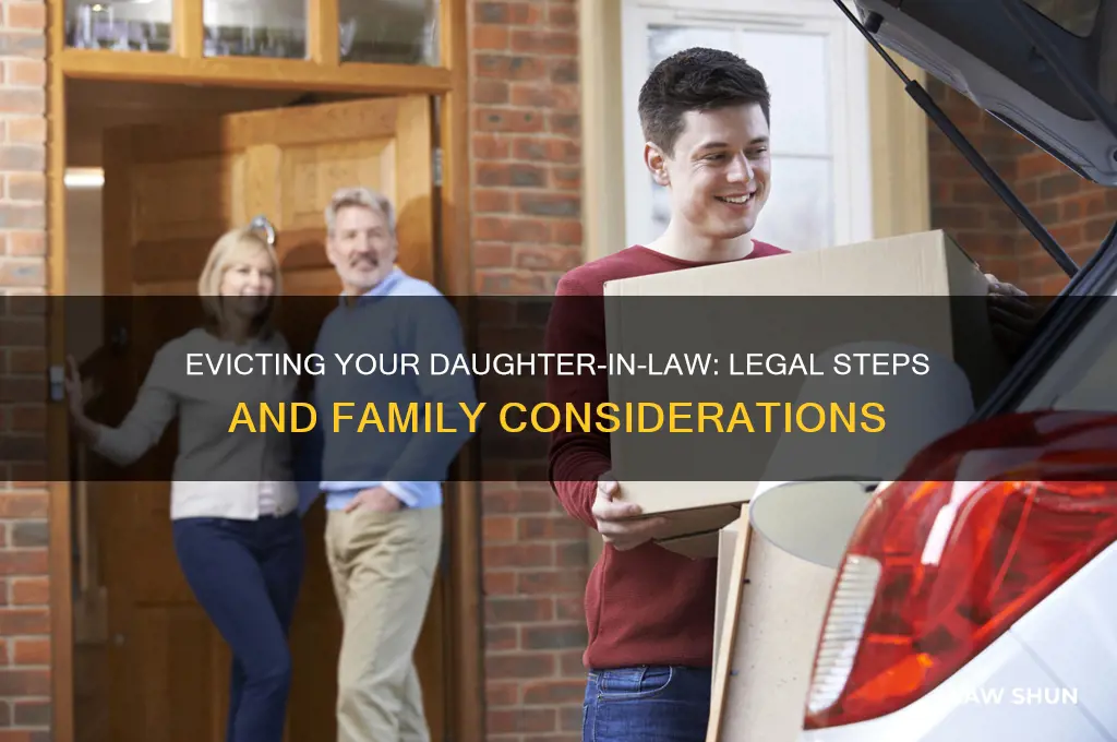 how to evict daughter in law from house