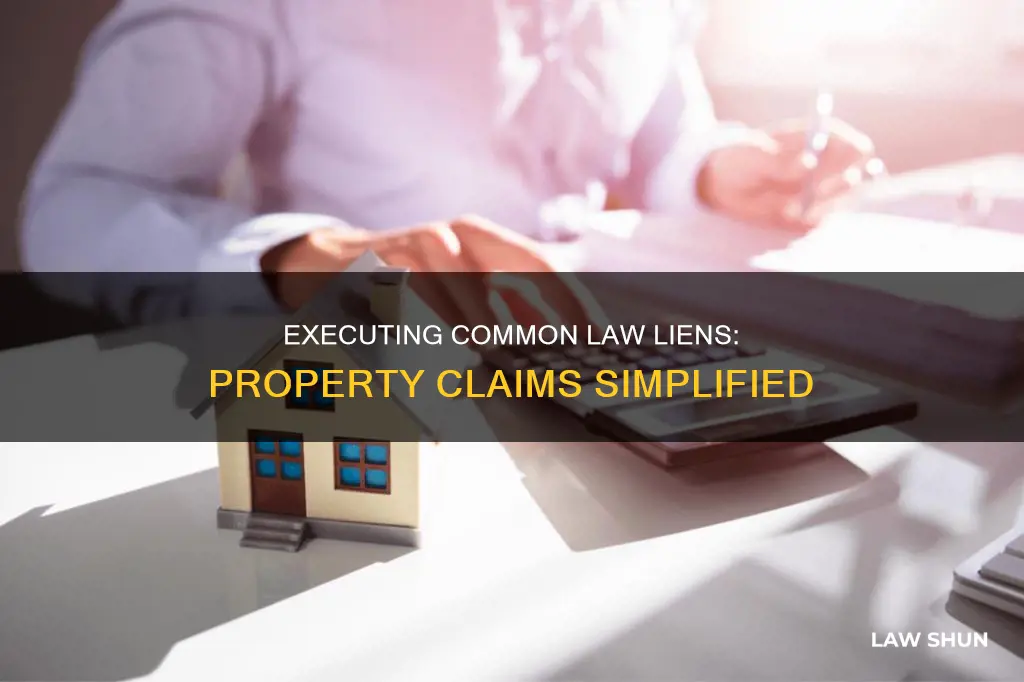 how to execute a common law lien on property