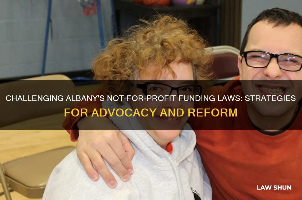 how to fight funding not for profit laws in albany