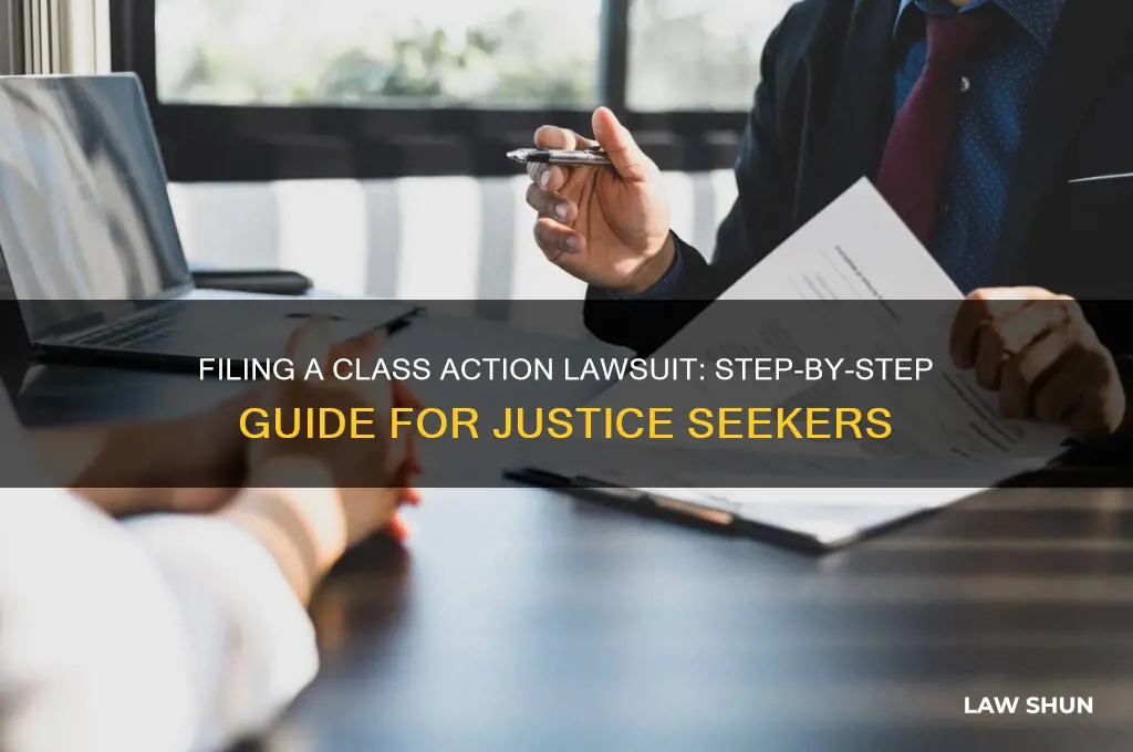 how to file a class action law suit