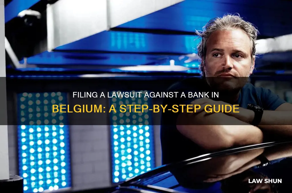 how to file a law suit agaiinst bank in belgium