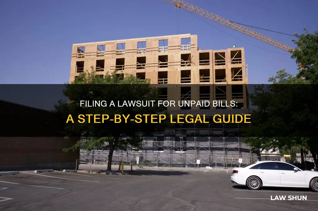 how to file a law suit for unpaid bill