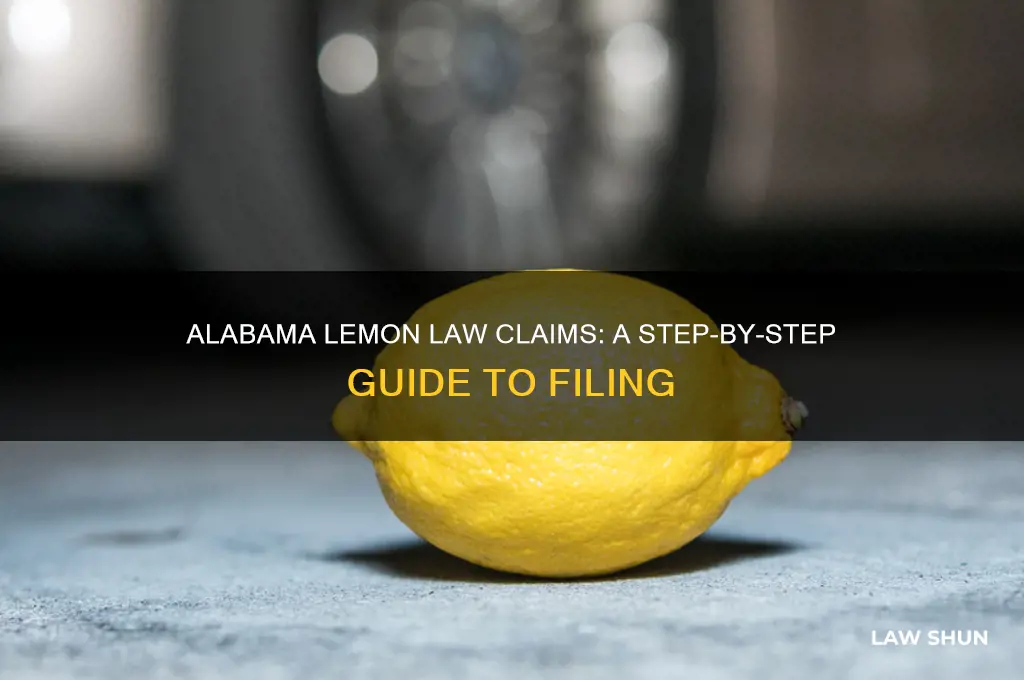 how to file a lemon law claim in alabama