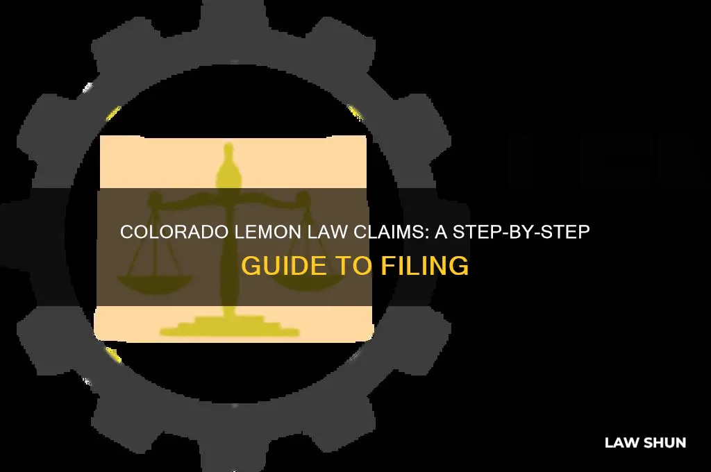 how to file a lemon law claim in colorado