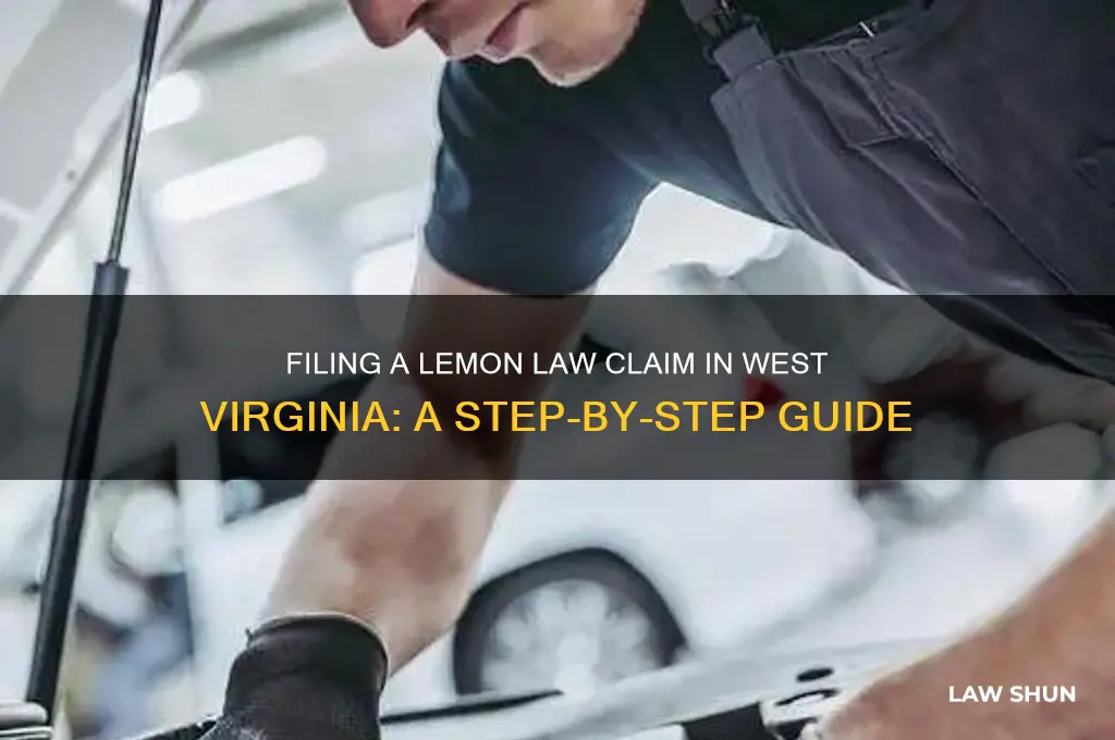 how to file a lemon law claim in wv