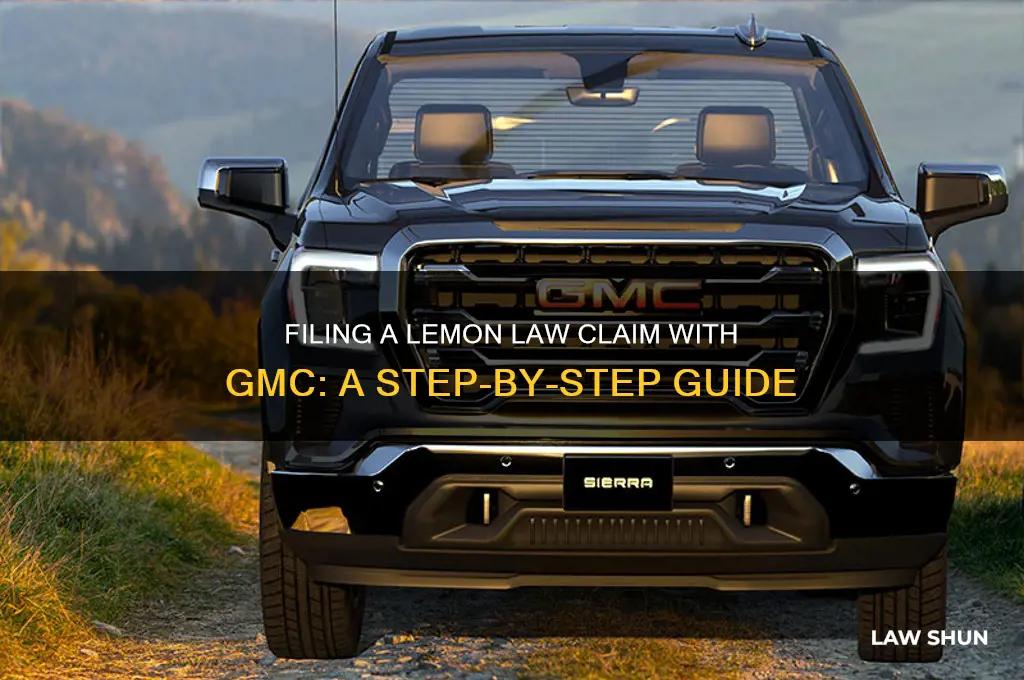 how to file a lemon law claim with gmc