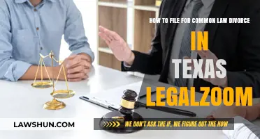 Filing for Common Law Divorce in Texas: LegalZoom's Guide