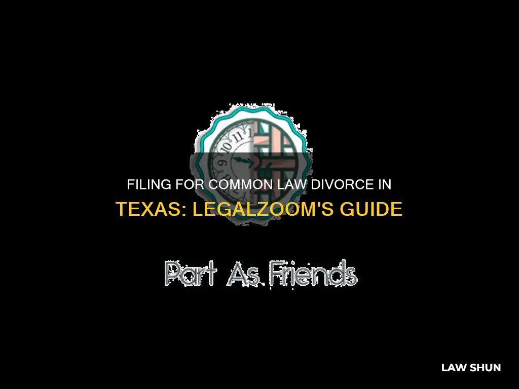 how to file for common law divorce in texas legalzoom