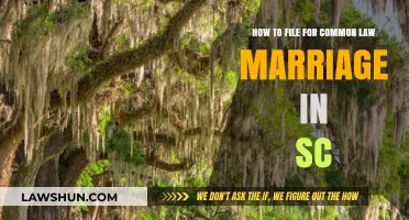 Filing for Common Law Marriage in South Carolina