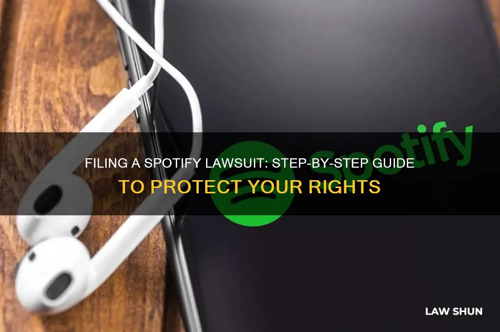 how to file for spotify law suit