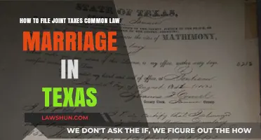 Filing Joint Taxes: Common Law Marriage in Texas