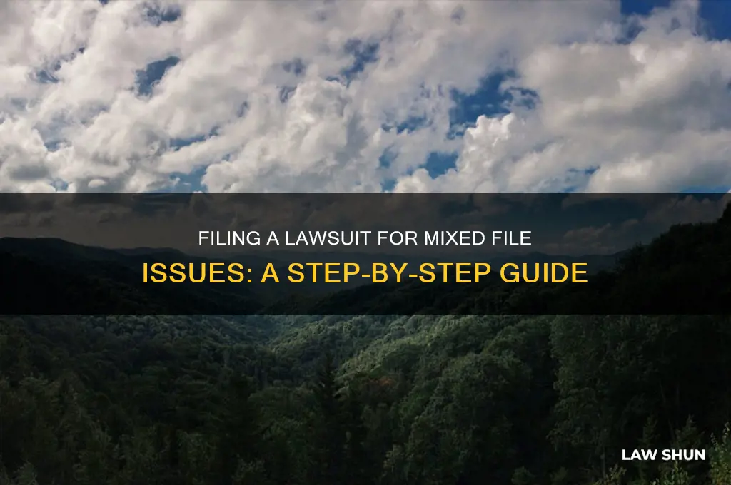 how to file law suit for mixed file issue