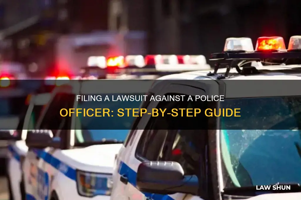 how to file law suit on police officer