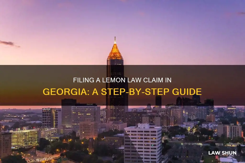 how to file lemon law in ga