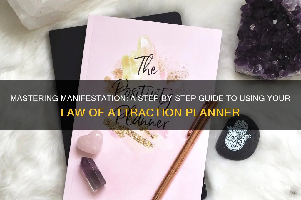 how to fill in the law of attraction planner