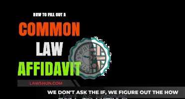 Completing a Common Law Affidavit: A Step-by-Step Guide