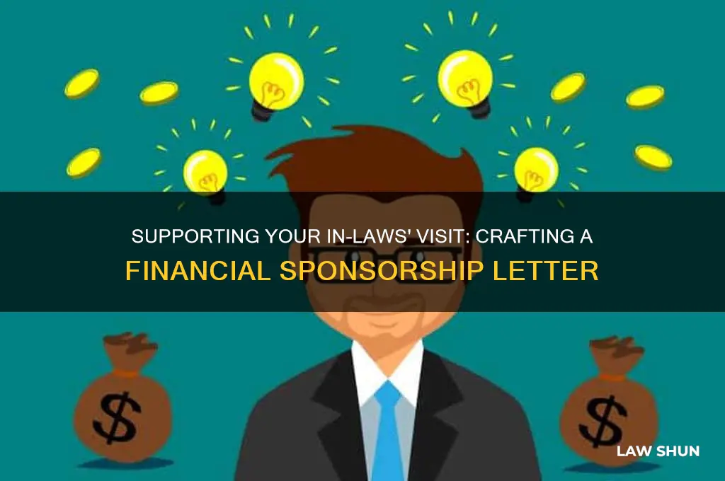how to financially help visitor visa for in laws letter