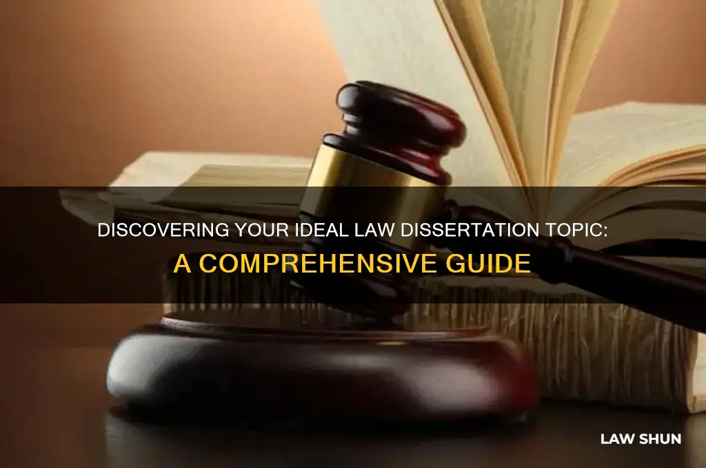 how to find a law dissertation topic