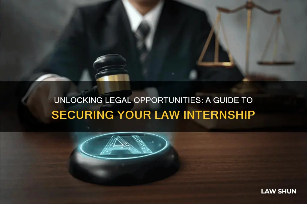 how to find a law intrn