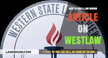 Mastering Westlaw: Efficiently Locating Law Review Articles for Legal Research