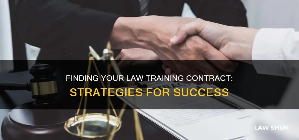 how to find a law training contract