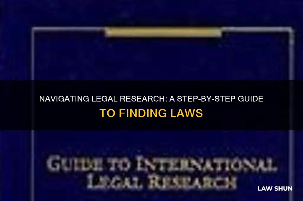 how to find a law