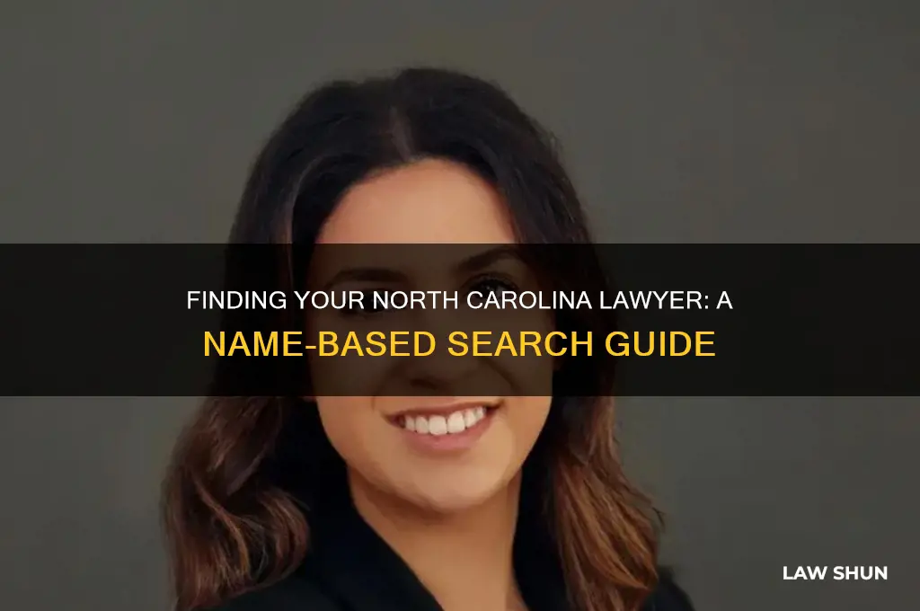 how to find a lawer in north carolina by name