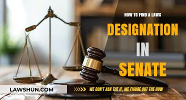 Navigating Senate Legislation: Locating Law Designations with Ease