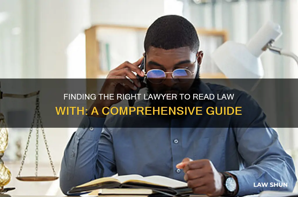 how to find a lawyer to read law with