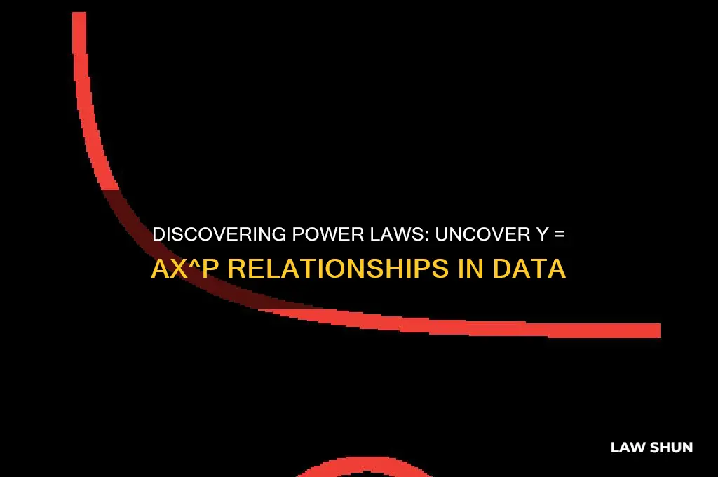 how to find a power law y axp