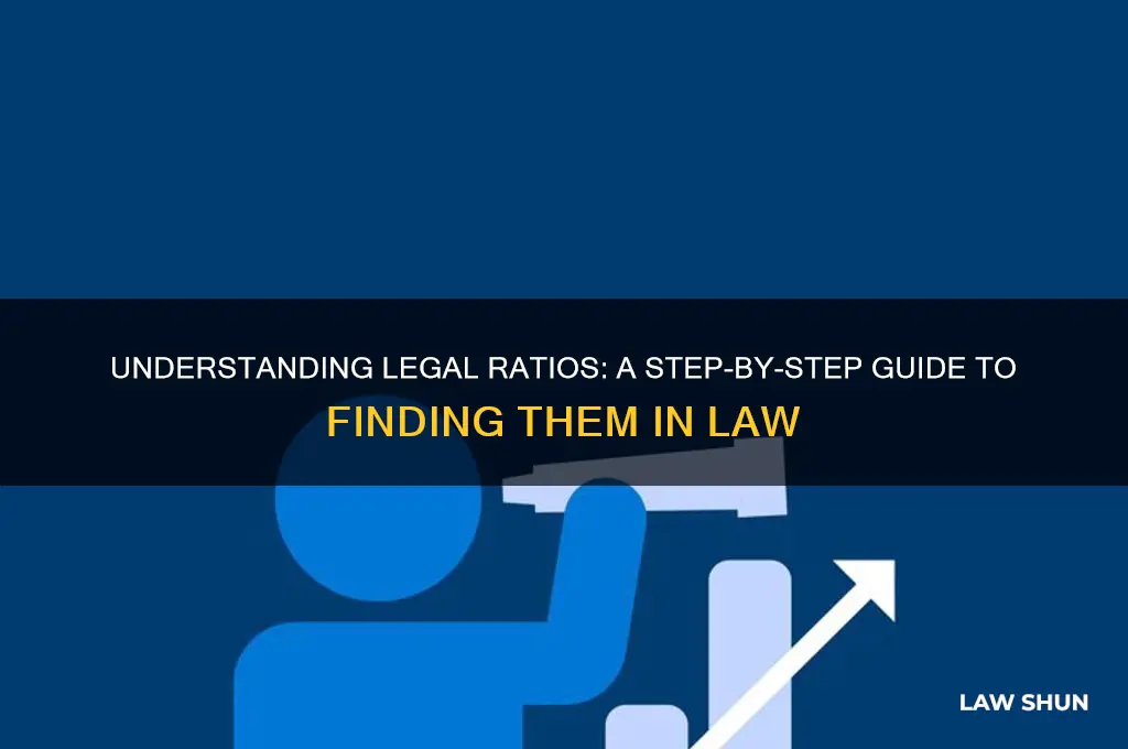 how to find a ratio in law