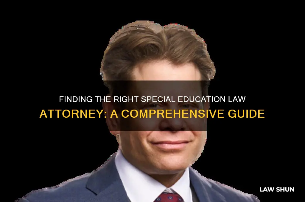 how to find an attorney in special education law