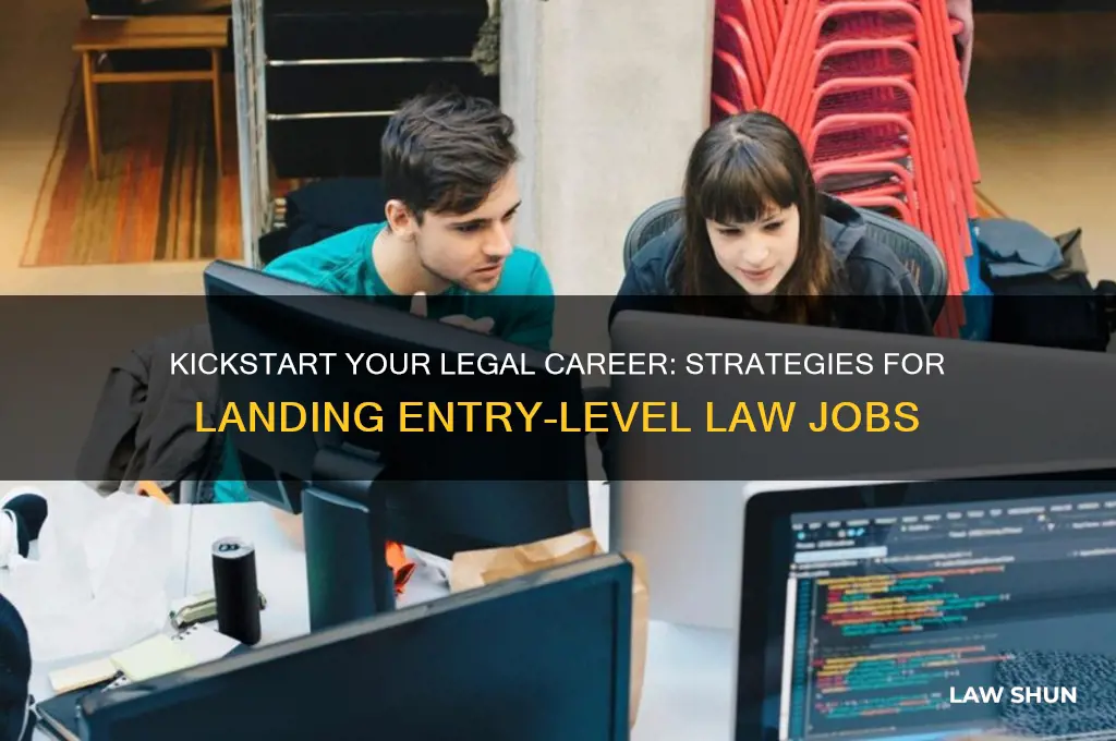 how to find an entry level law job