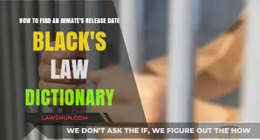 Finding Inmate Release Dates: Black's Law Dictionary Guide