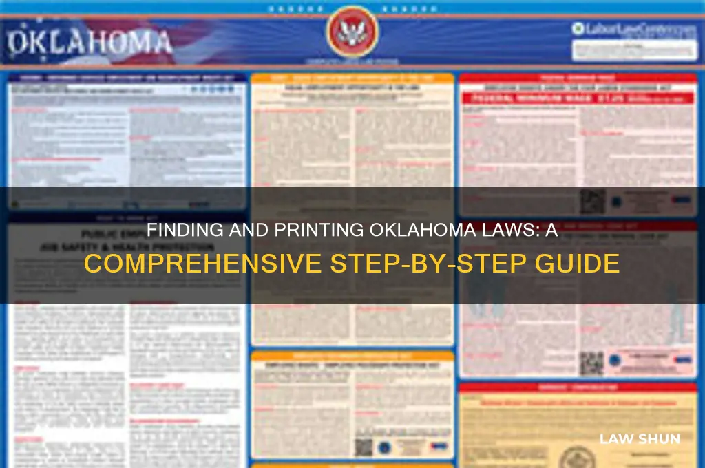 how to find and print oklahoma laws