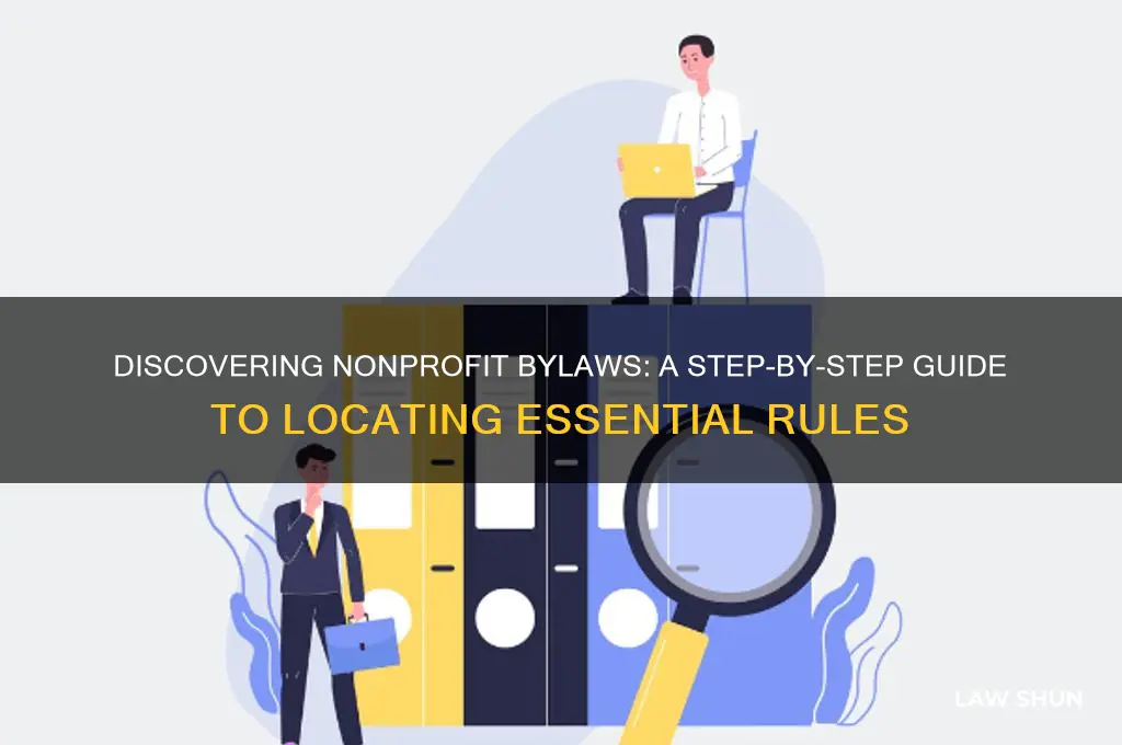 how to find by laws of nonprofit
