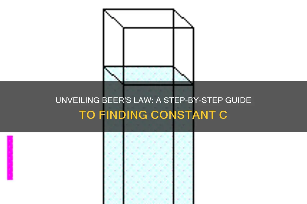 how to find c in beer