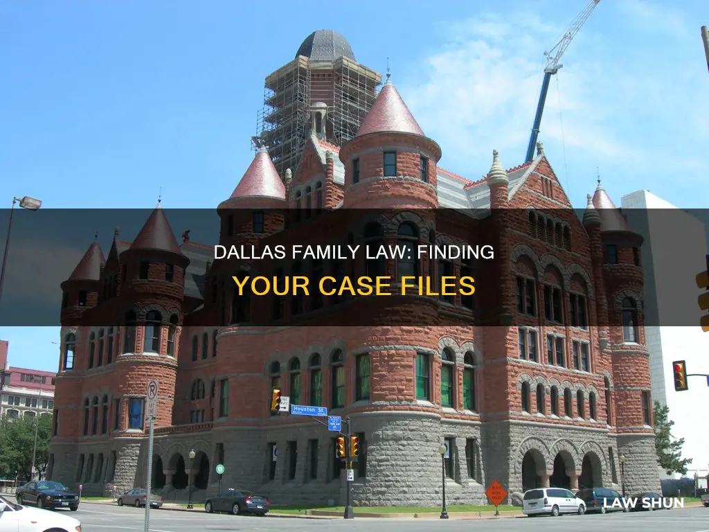 how to find cases in dallas family law court